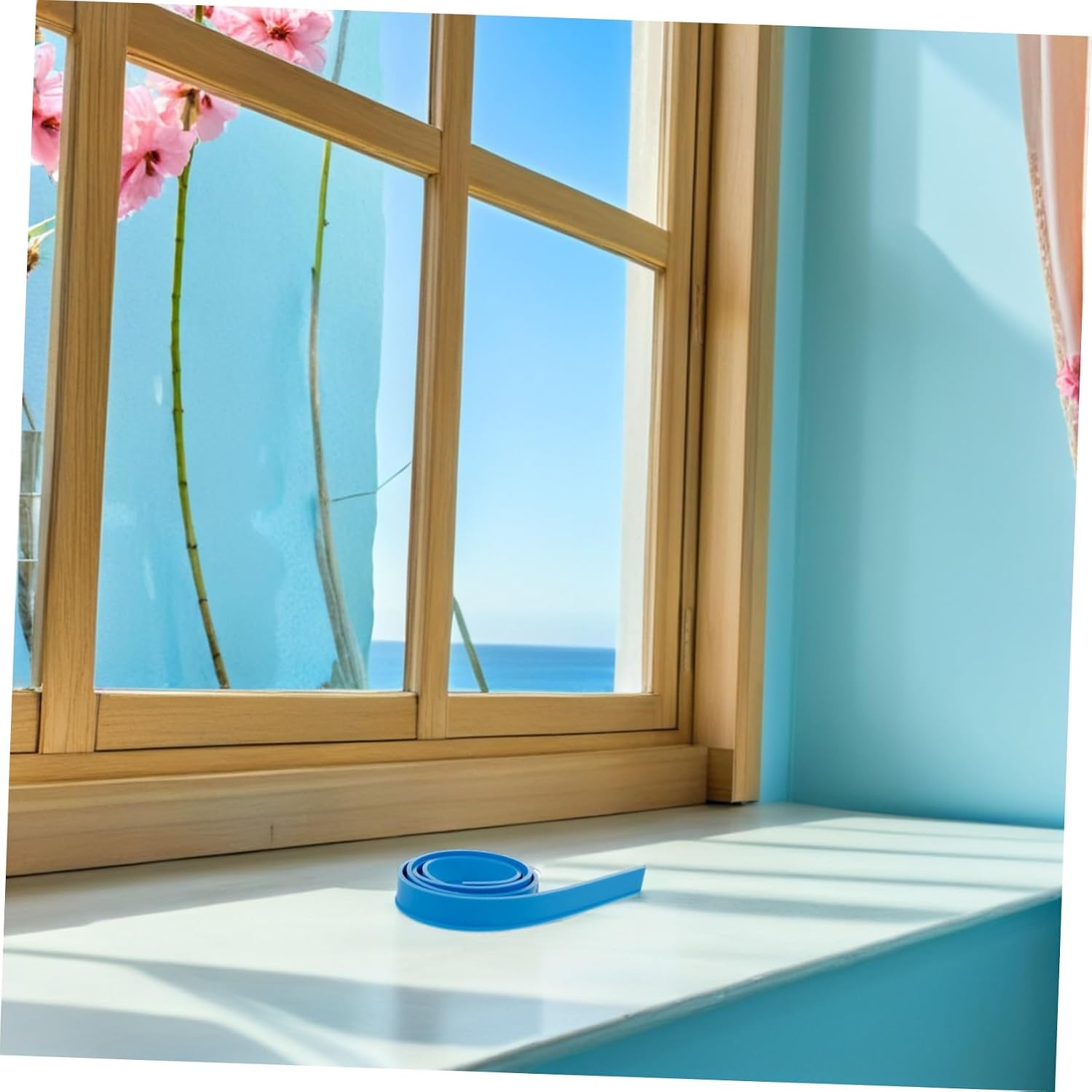 ORFOFE 2pcs Silicone Replacement Squeegee Strips for Glass and Shower, Universal Fit Cleaning Tool Refills with Effortless Installation, 105cm Length for Office and Vehicle Use