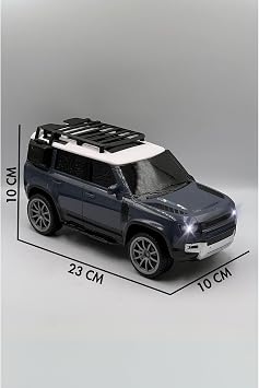 Giffy/Oyuncak Uzaktan Kumandalı Şarjlı Full Fonksiyon Defender Model 27 Mhz Gerçekçi Tasarım Drift Atan Jeeep Araç (Mavi)