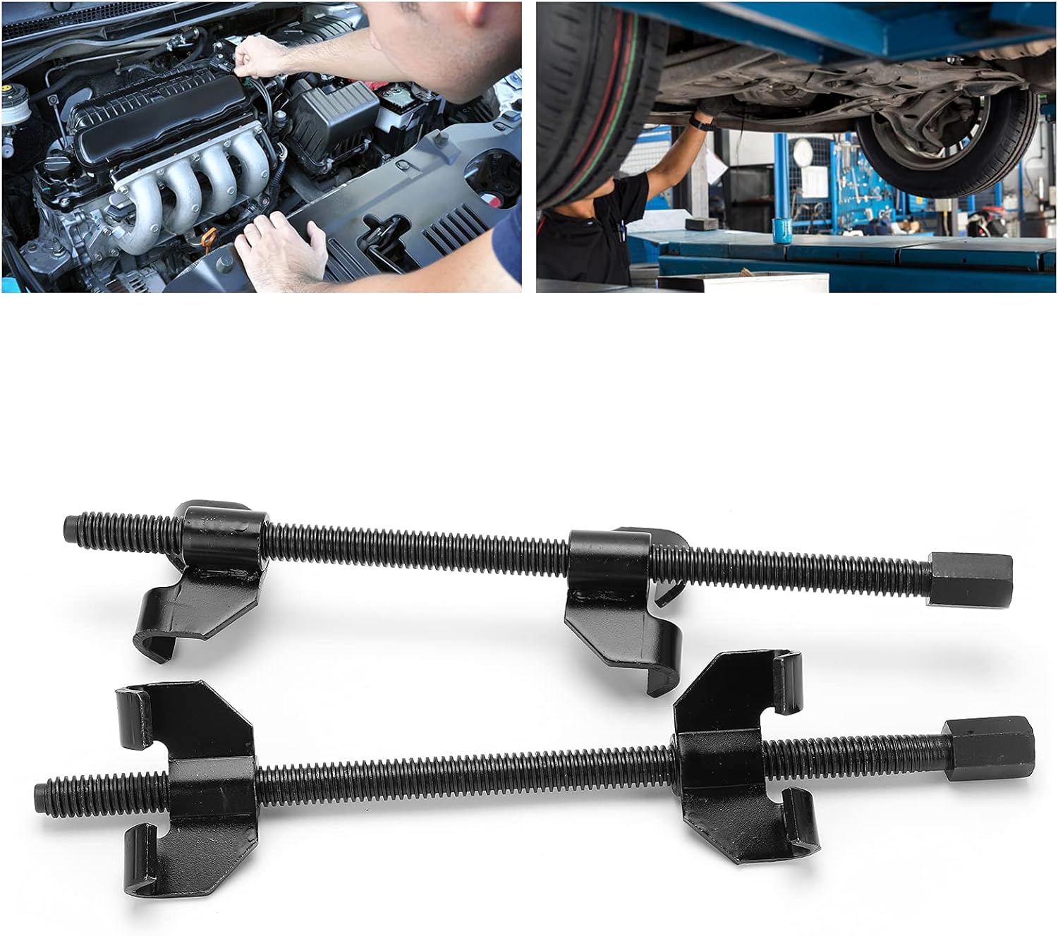 Strut Spring Compressor, Spring Compression Tool, Forged Cast Steel Coil Spring Remover Installer with 1/2" Drive Square Hole for Auto Car Repair and Maintenance