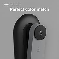Vista 4 de elago Soporte compatible con Google Nest Hello Video Doorbell Wall Plate (cableado, 2ª y 3ª generación), timbre de puerta, color perfecto para Negro
