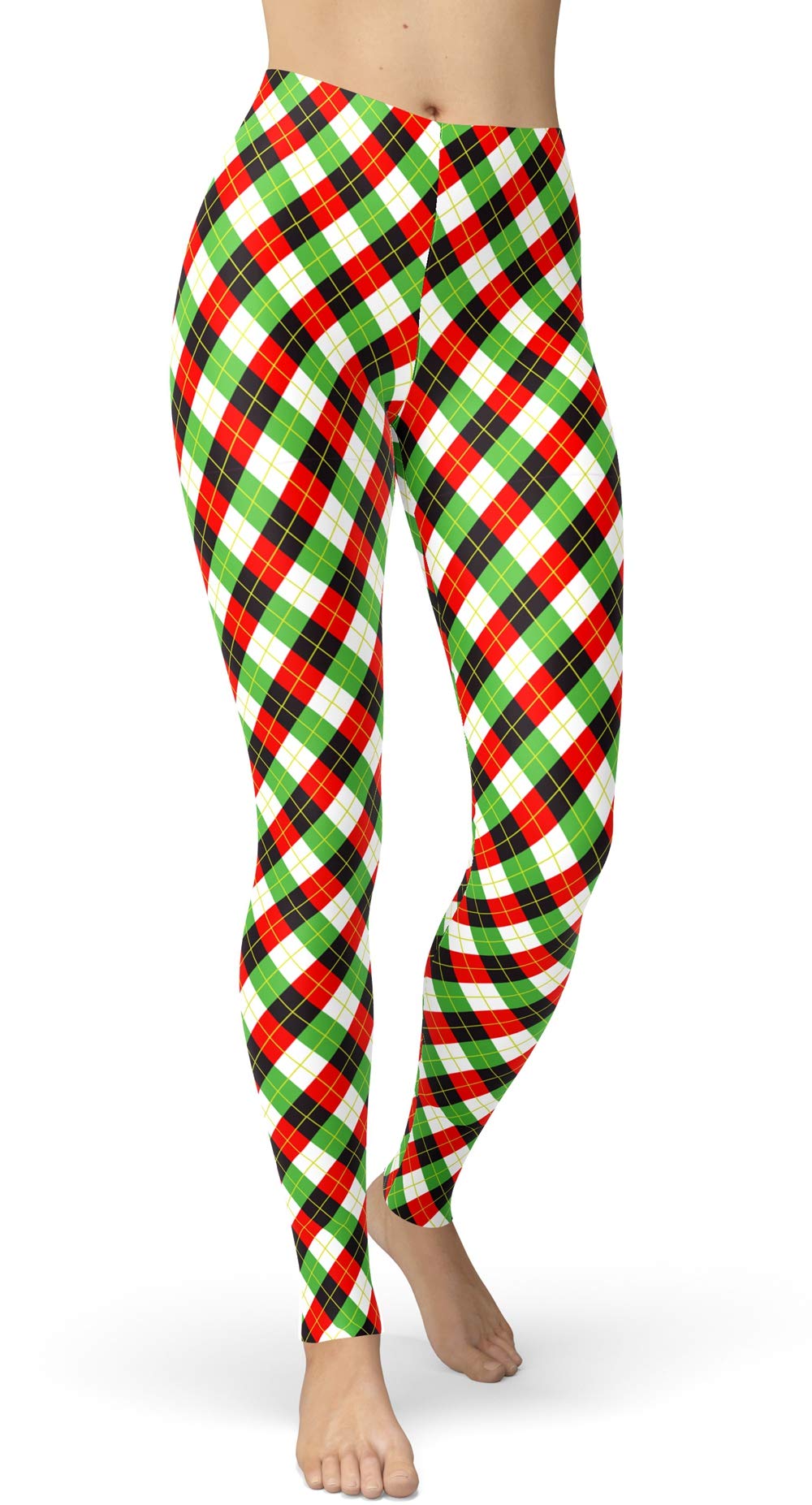 sissycos Women's 80s Leggings Neon Artistic Splash Printed Pants