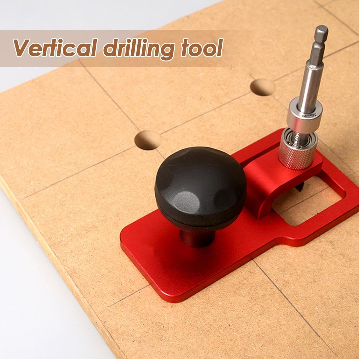 Vertical Drill Guide Jig | Portable Straight Hole Positioning Guide | Power Tools Bit Attachment, Woodworking Accessories for Crafting Furniture Model Assembly Handmade Projects Home Improvement