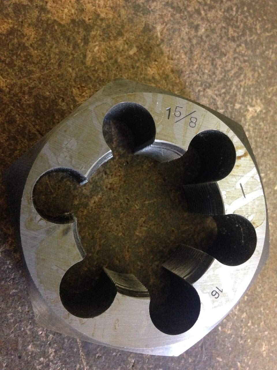 1 5/8"-16 Carbon Steel Hexagonal RE-Threading DIE