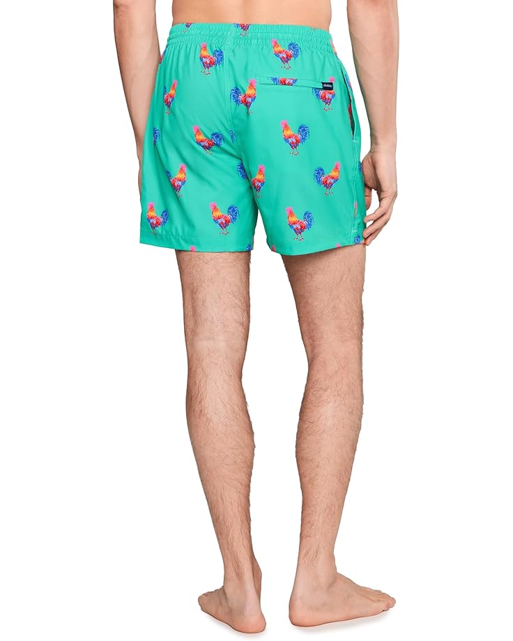 Chubbies The Cockadoodle Doozies Teal 5.5" (Classic Lined Swim Trunks) - #4 of 5