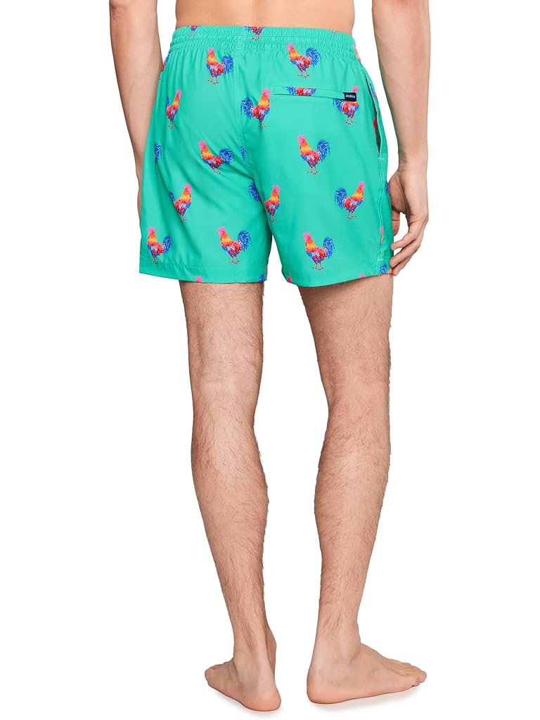 Green Chubbies The Cockadoodle Doozies Teal 5.5" (Classic Lined Swim Trunks)