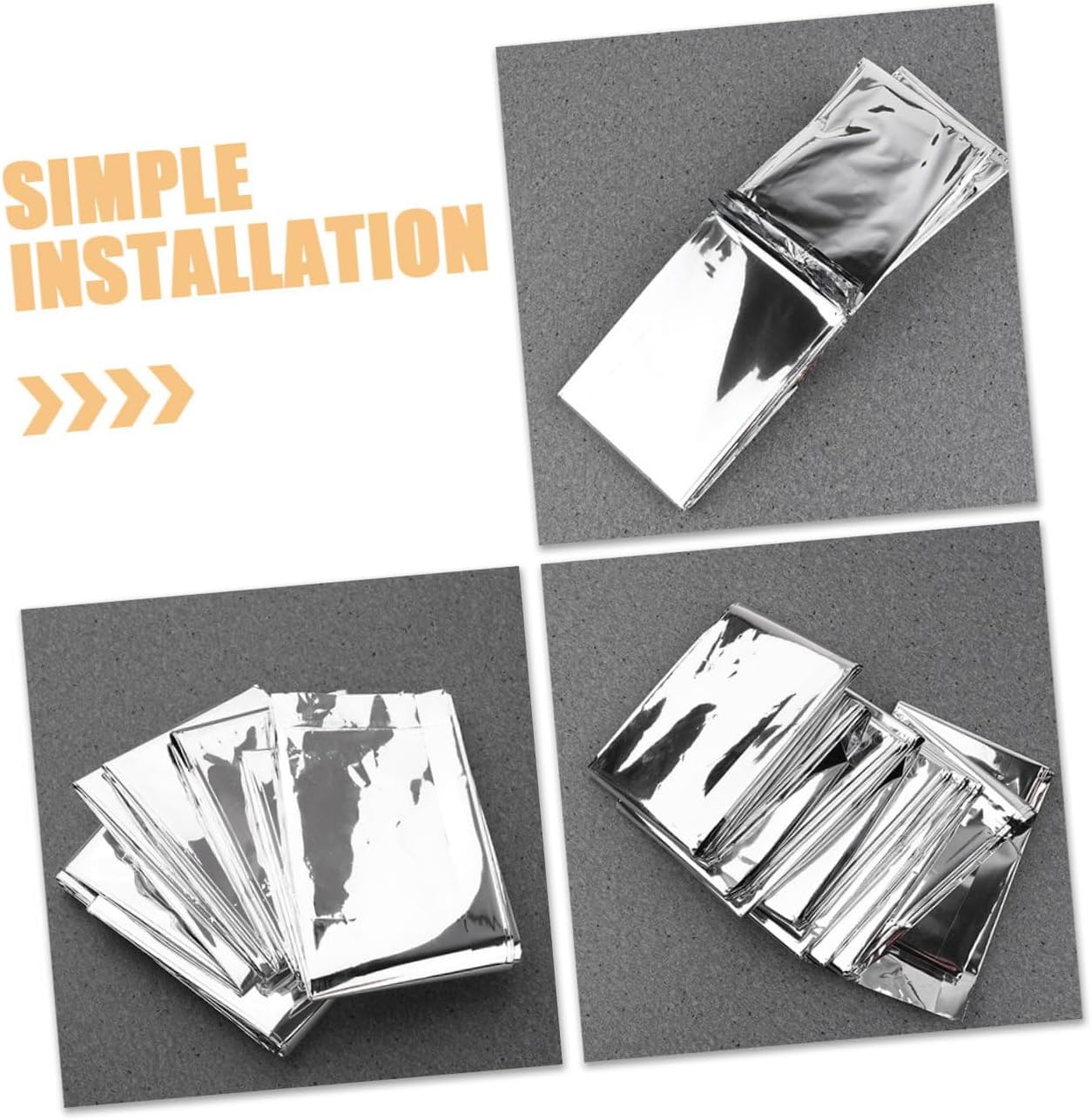 6pcs Reflective Planting Film for Garden Use Dual-Sided Insulation for Frost and Enhanced Plant Growth