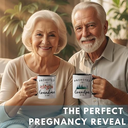 Miniatura 3 de Vivulla68 Tazas Mommy Daddy Est 2024, regalos para padres nuevos para pareja, regalos para mamá y papá por primera vez 2024, regalos de Navidad para