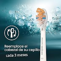 Vista 10 de Philips Sonicare A3 Todo en Uno - Cabezales de repuesto genuinos para cepillo de dientes eléctrico, Blanco, 2 unidades, HX9092/77