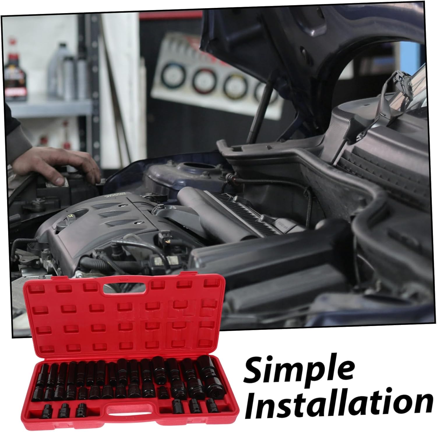 DOITOOL 1set Socket Bits for Electric Wrenches Replacement Tool Kit Steel for Tire Maintenance and Mechanical Applications