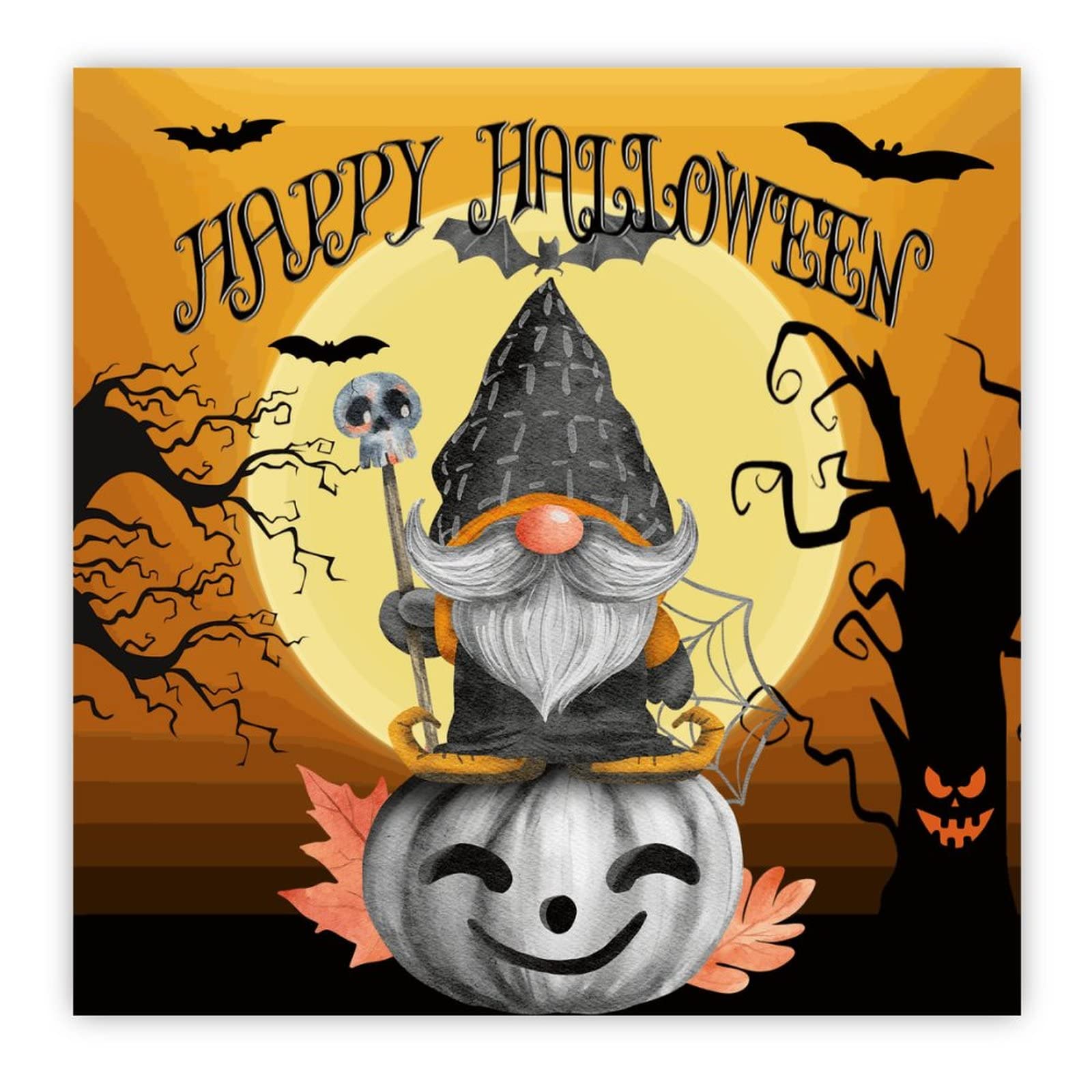 Panneau mural bois Halloween chic et durable pour décoration salon