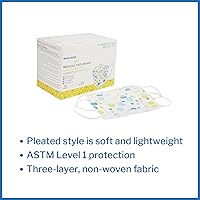 Vista 2 de McKesson Pediatric Procedure Mask Child Size Pleated 16-1000