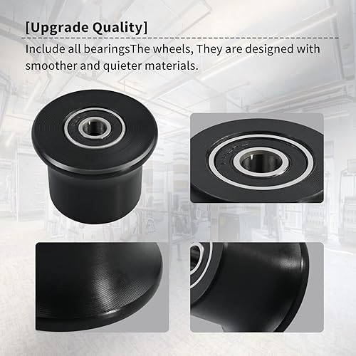 Miniatura 7 de 1 rueda de asiento rodante, rodillo de soporte de asiento deslizante, se adapta a Bowflex Home Gym, modelos compatibles Blaze, Classic, Elite,