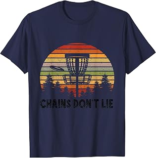 Disc Golf Retro Chains Don't Lie Frisbee Golf Frolf Flying T-Shirt
