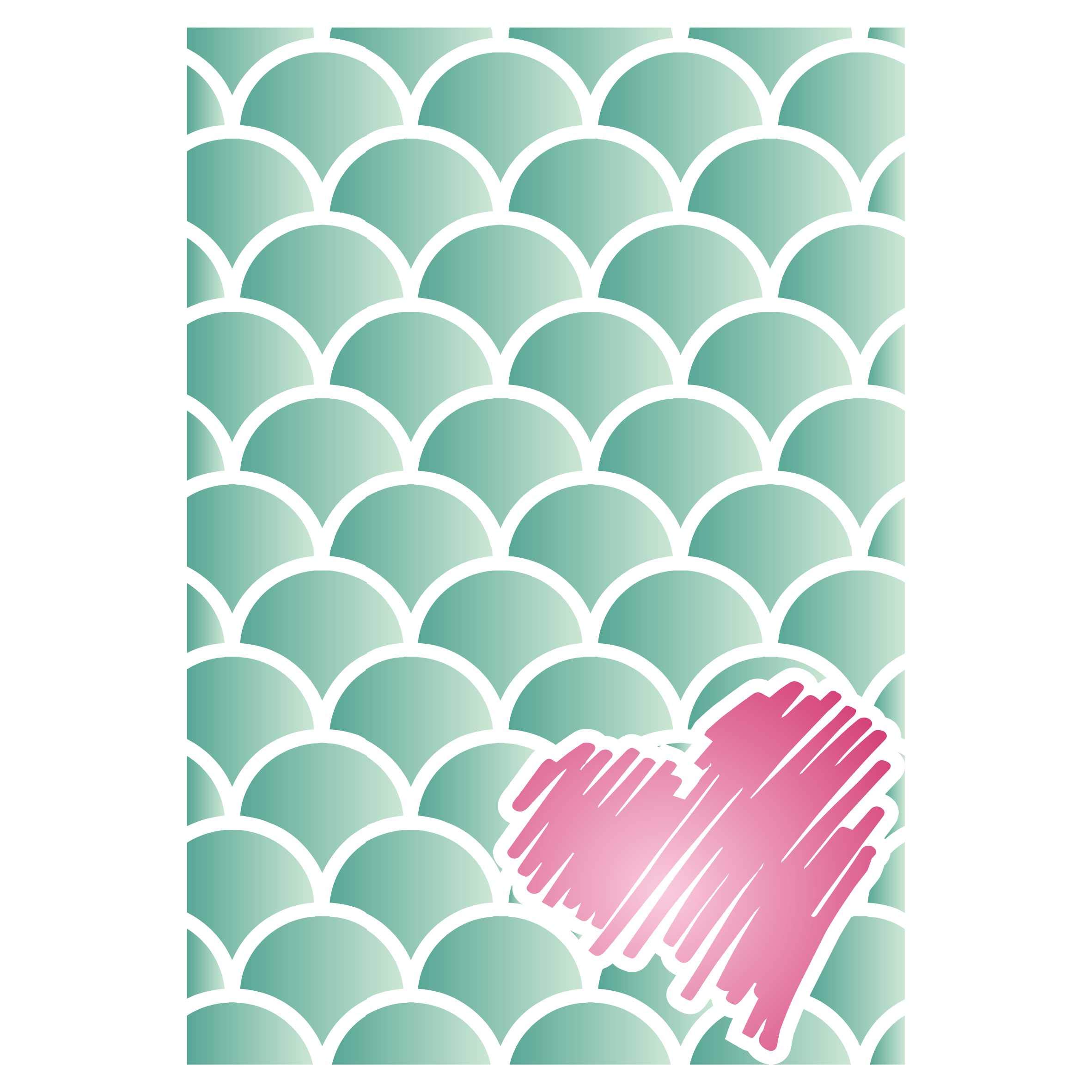 Fish Scales Layering Stencil, 11.43 x 16.51 cm – Layering Stencil use ...