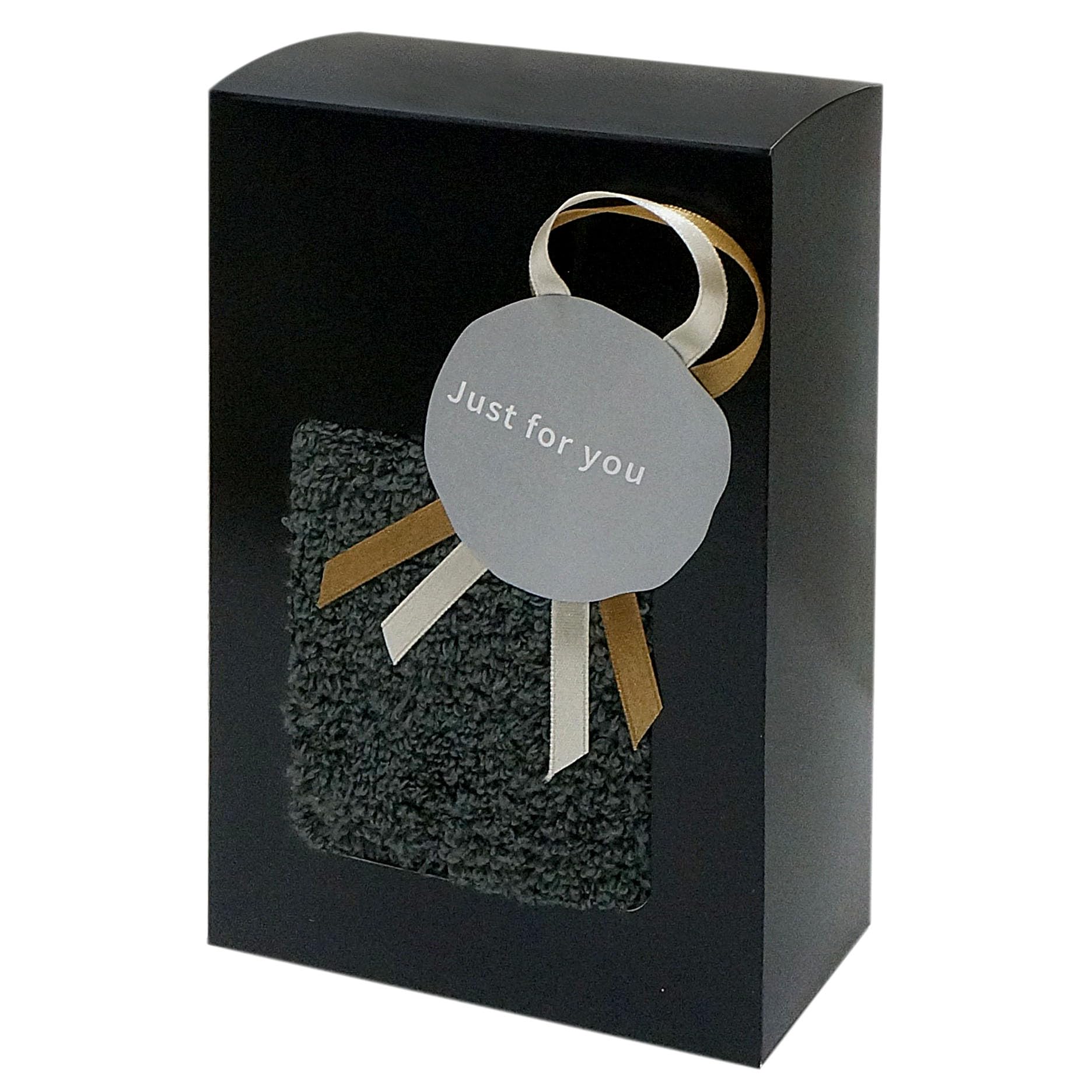 Japanese Hotel Quality Face Towel Charcoal Cotton Gift Box Made in Japan
