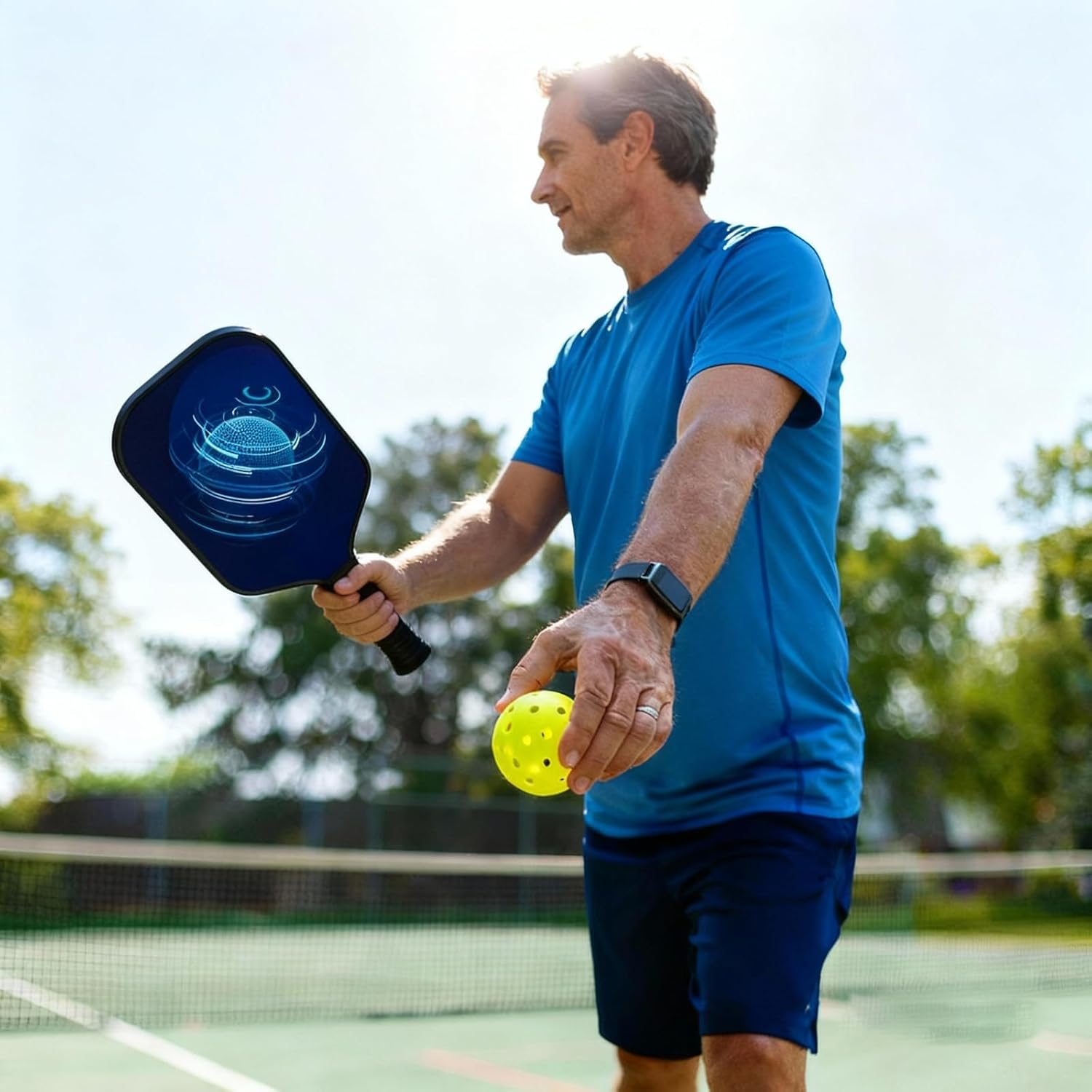 Pickleball Paddles Set of 2, USAPA Approved Fiberglass Surface Pickleball Set with 2 Pickleball Rackets,4 Pickleball Balls,1 Portable Carry Bag, Pickle Racket Set for Men Women - Image 4