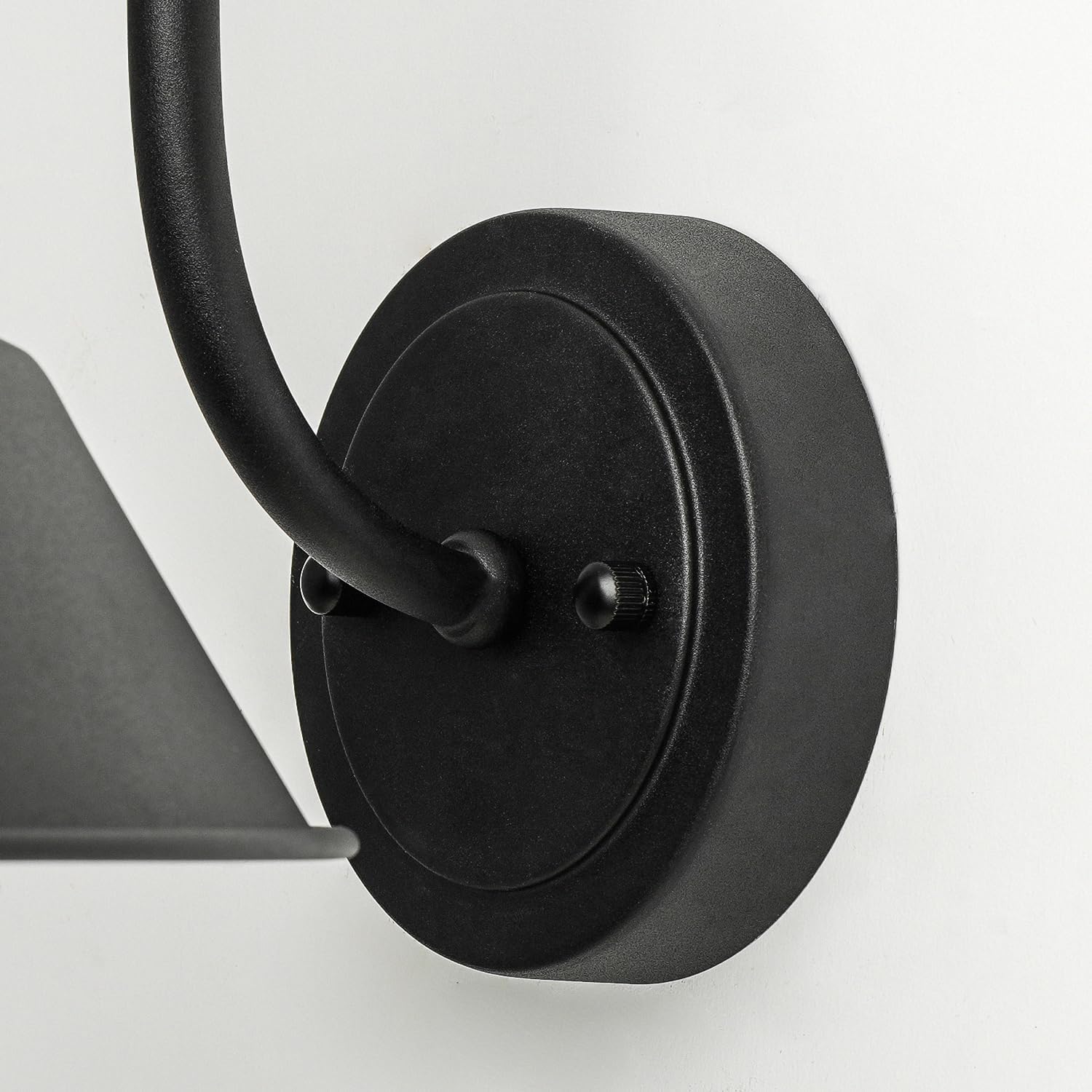 mirrea 2 Pack Farmhouse Outdoor Gooseneck Barn Wall Light with 14" Dome Matte Black