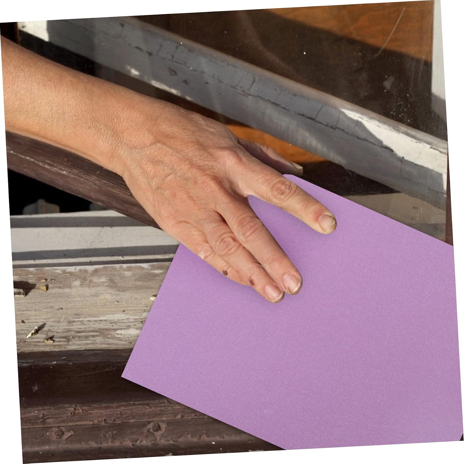 ULTECHNOVO 10sheets Orbital Sander Sandpaper of Grit Wet Dry Sandpaper Coarse Grinding Paper for Furniture Finishing Metal Sanding