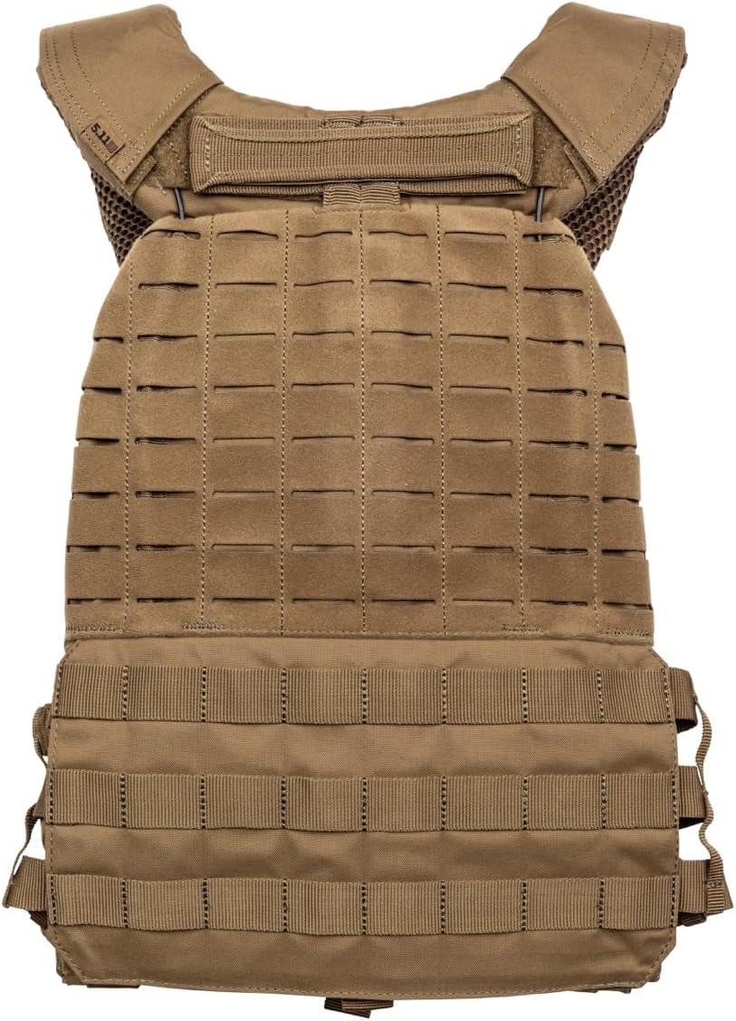 5.11 Tactical Unisex TacTec Plate Carrier, 500D Nylon, Weight Training Vest, Adjustable Shoulder Straps, Style 56100ABR