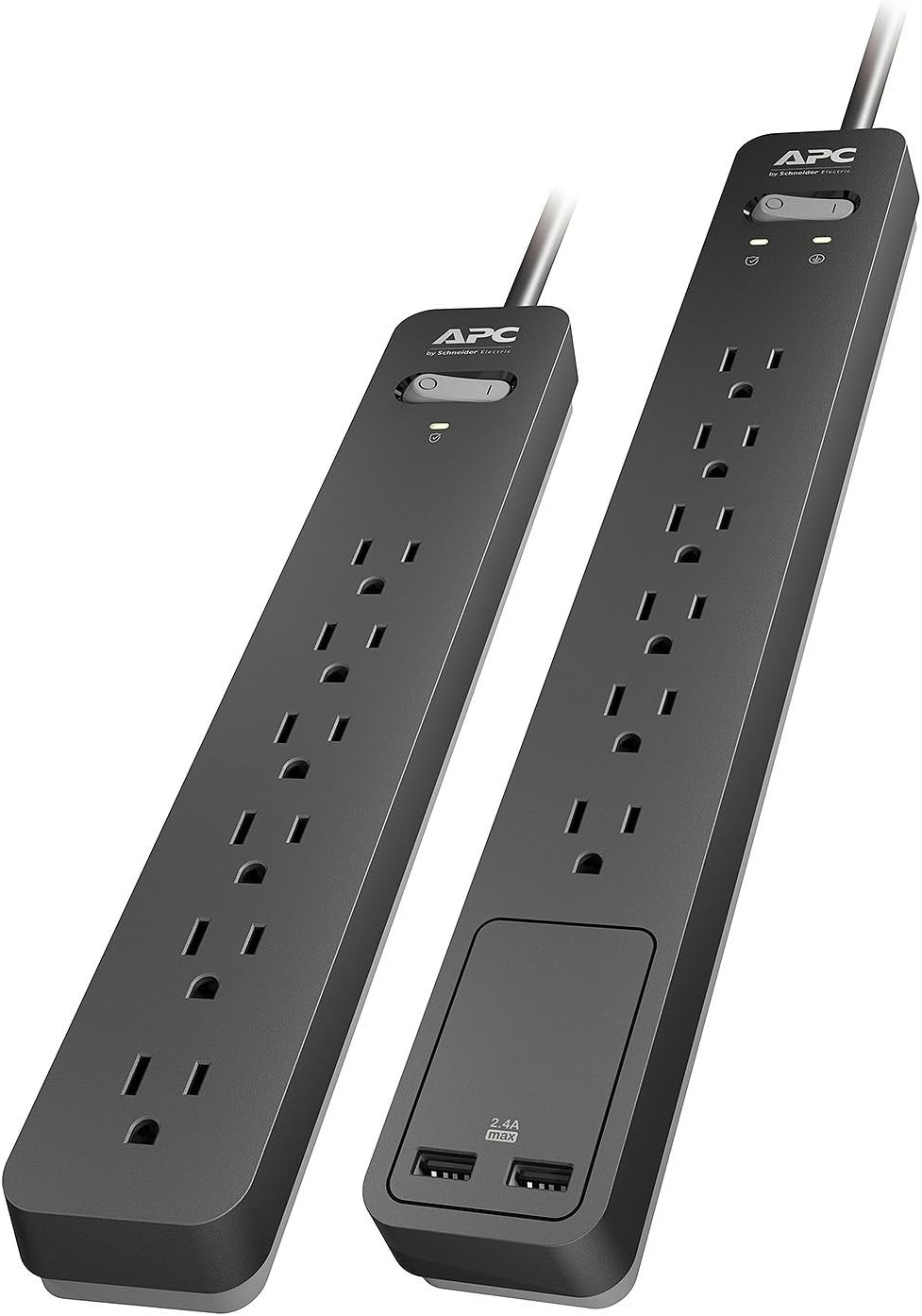APC SurgeArrest 2-Pack Surge Protector, 108 Joules, USB Charging Ports