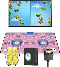 Dance Mat for TV, Double Dance Mat for Adults and Kids | Non-slip Flannel, HDMI Wireless Controller, Ages 3-12, Plug and Play, English Manual