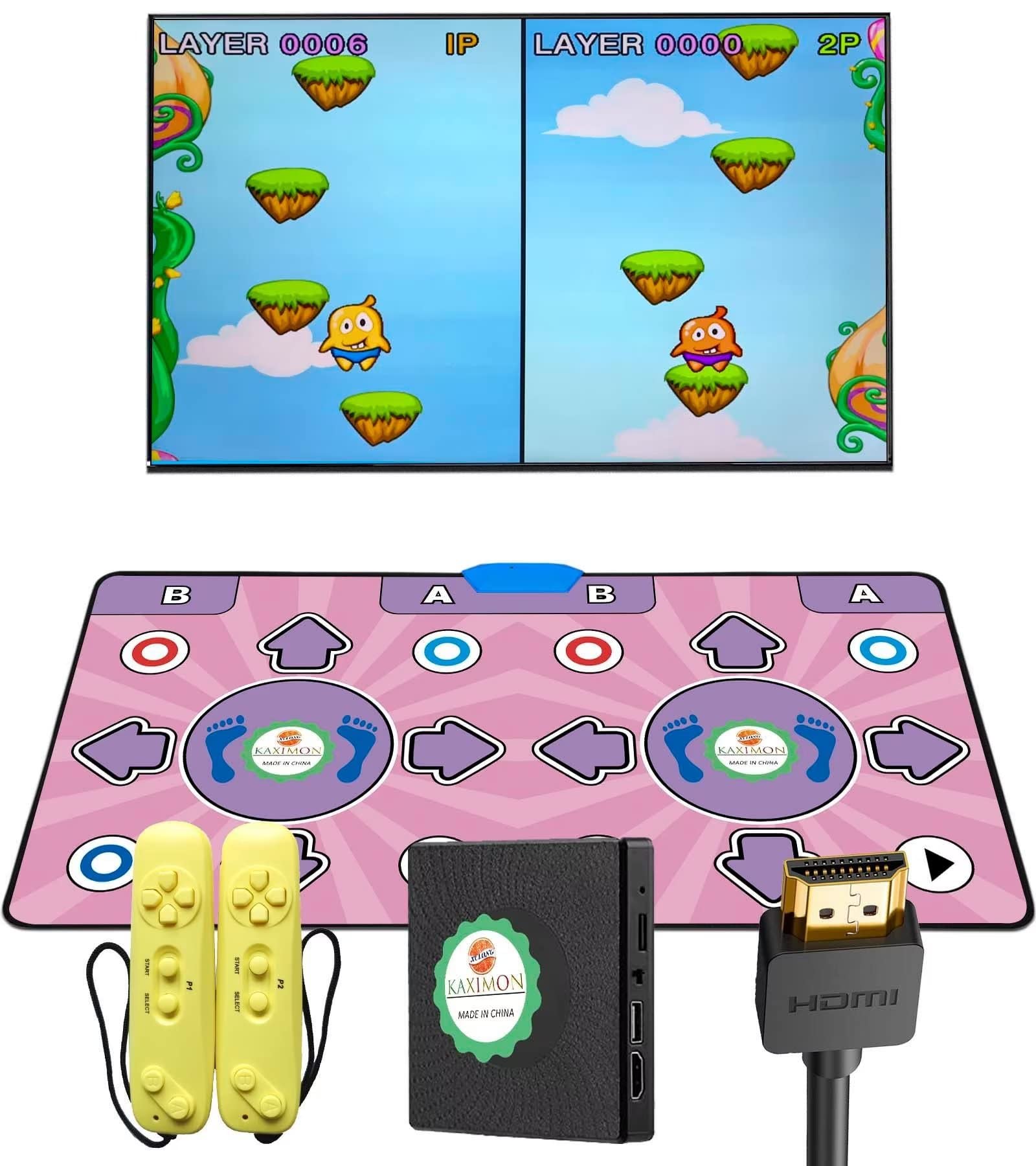 Amazon.com: KAXIMON Dance Mats, Double Dance Mat with TV HD Port