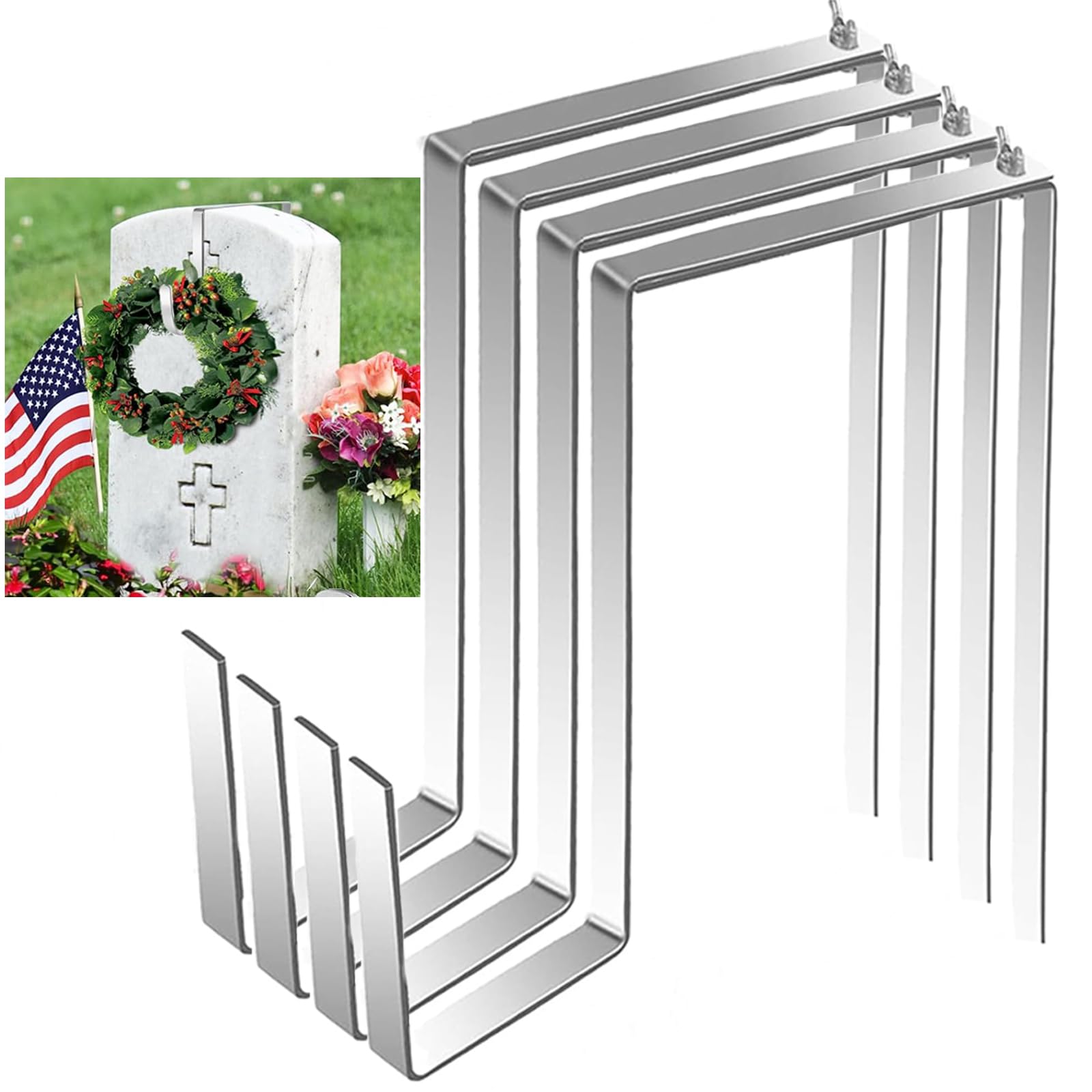 【ラプンツェル様用】RETURN FROM THE GRAVE / Gates Amazon.com: Aihmilcl Wreath Holder for Cemetery, Front Door