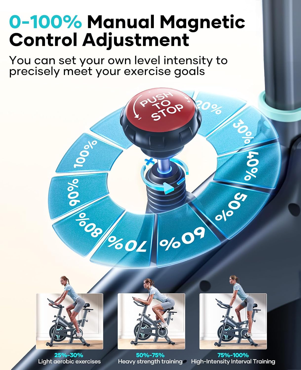 【2026 Upd】Toputure Exercise Bike with APP, Hand Pulse (TEB2) thumbnail 4
