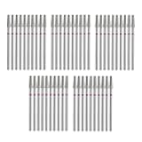 HURRISE 50pcs Nail Drill Corn Bits Set, Ceramic Nail Drill Bits Set, Nail Buffer Nail Glue Removing Professional Accessory Cuticle Remover Bits Set for Manicure Pedicure