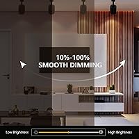 Vista 3 de VANoopee Cabezales de iluminación LED regulables de 10 W, tipo H, accesorios de repuesto de luz de riel brillante 3000 K, foco de techo blanco