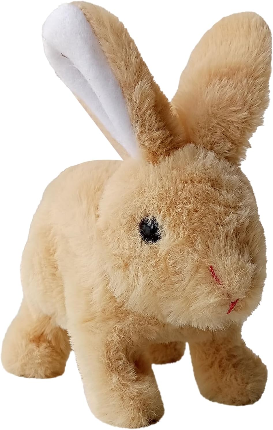 Realistic Interactive Bunny Plush | Interactive Plush Figure Toy Cute Stuffed Bunny - Easter Stuffed Rabbit Realistic Electronic Pet for Kids, Jumping, Twitching, Shaking Ears