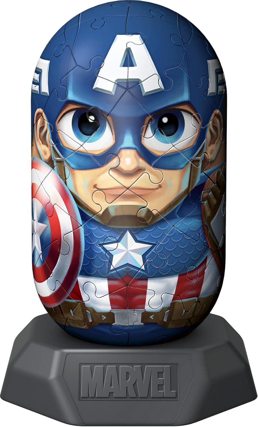 Ravensburger Marvel Hylkies Figures Star Lord - Collectable Toys and Gifts for Kids and Adults Age 6 Years Up - 3D Jigsaw Puzzles - Guardians of The Galaxy