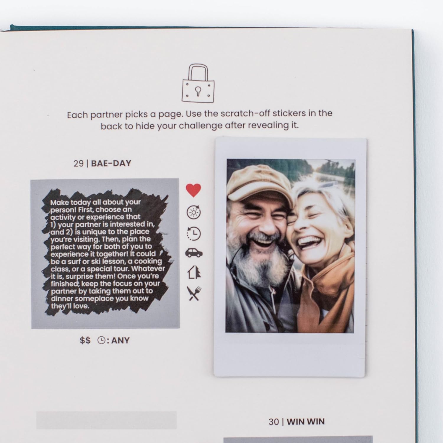 Travel Edition – Travel Activity for Couples with 30 Scratch-Off Adventures | Romantic Travel Challenge Ideas | Honeymoon Gift | Couples Travel Game for Road Trips & Vacations