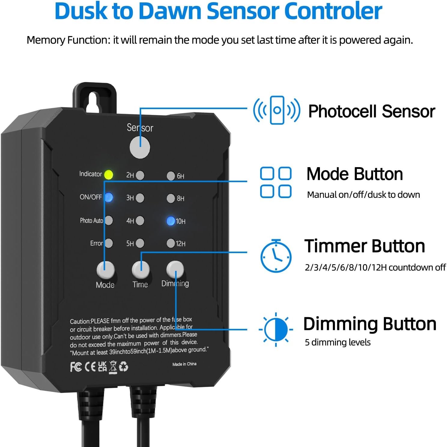 All-in-One Low Voltage Landscape Lighting, Dusk to Dawn Transformer Timer, Waterproof Spotlights, Dimmable LED Outdoor Landscaping Lights Kit for Yard Backyard Tree House 24V Warm White 4 Pack