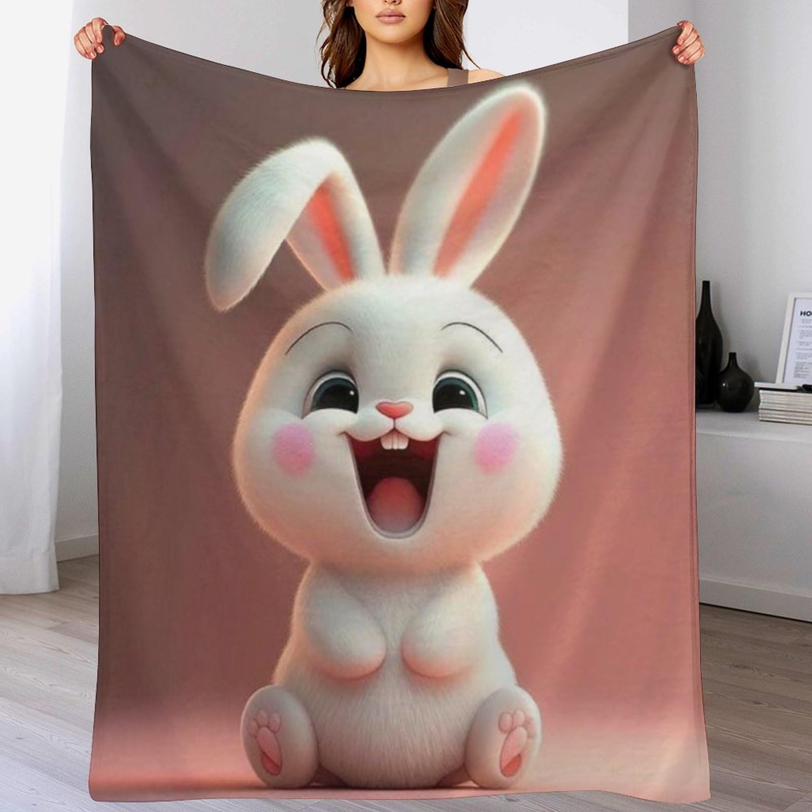 Couverture de canapé lapin pour des soirées cocooning chaleureuses