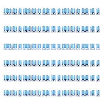 EXCLUZO Push-in Cable Splitter, 90 Pieces Corrosion Resistant Compact Cable, More Flame Retardant Electrical Equipment Models Contact Blue