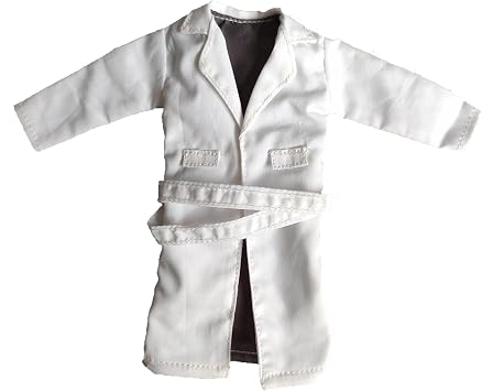 1/12 Scale Clothes Mens Wired Windbreak Coat for 112 6inch Action Figure Doll White