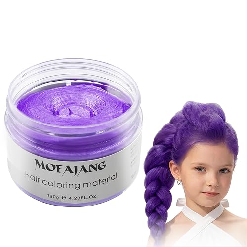 Miniatura 13 de Pomadas Mofajang de cera para el cabello, 4.23 oz, material de cera para colorear el cabello natural, desechable, arcilla para peinar el cabello