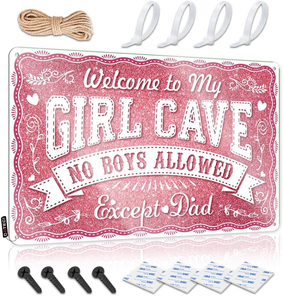 Man Cave Signs For Men No Boys Allowed For Girls Sign