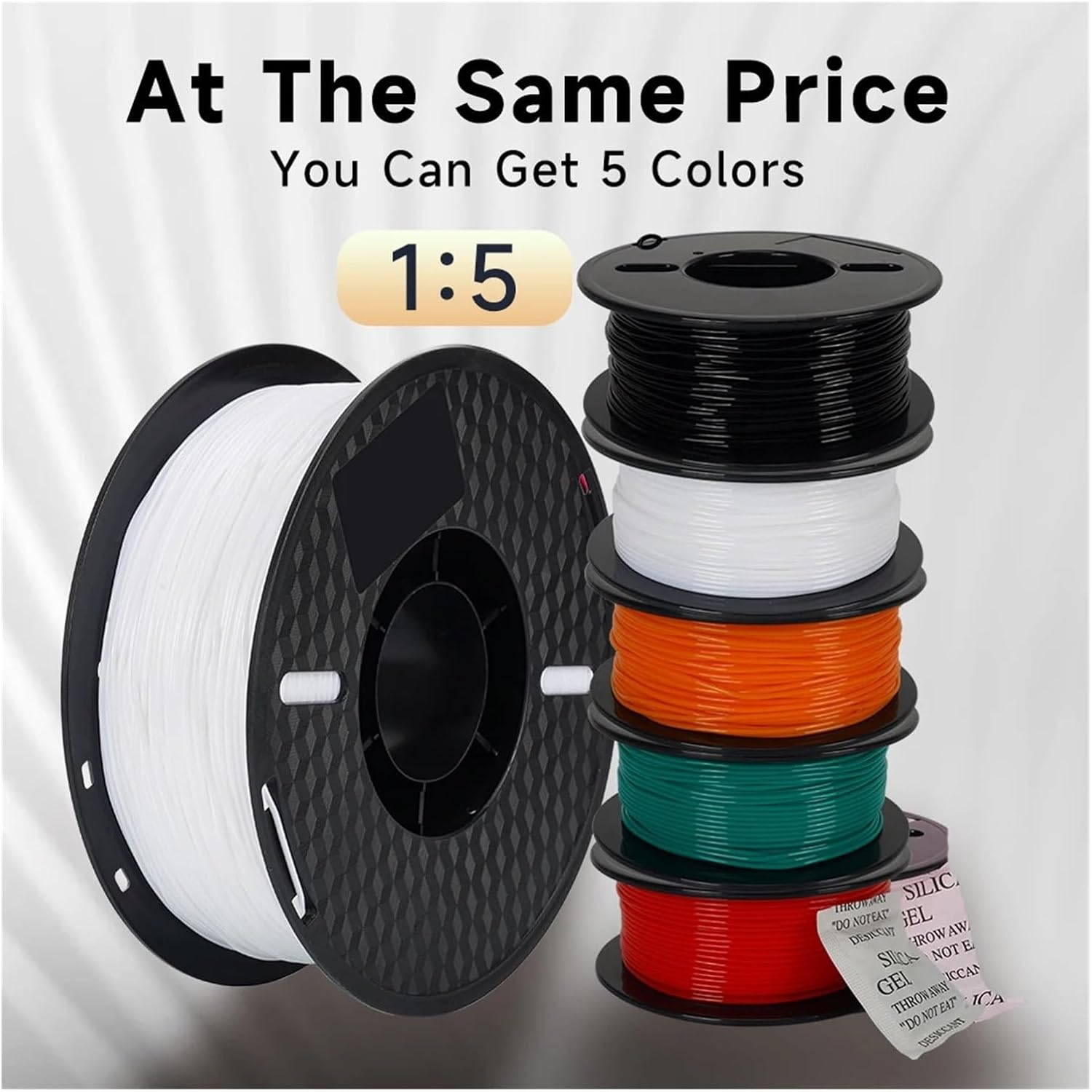 TPU 95A Filament 1.75mm Soft Flexible 3D Printing Material High Resilience TPU Plastic Net Weight 1kg/roll(Green)