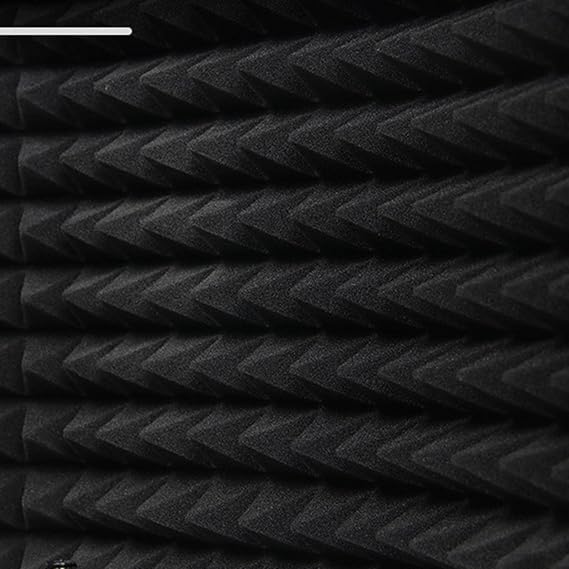 Microphone Isolation Shield, 3-Panel Foldable Foam Sound Absorbing Panel for Studio Recording and Podcasting