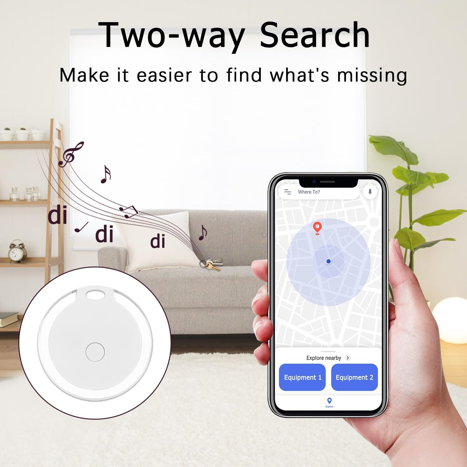 1Pcs GPS Tracker for Kids, Bags,Wallet, Luggage and More,Smart Waterproof GPS Tracker,Keys Finder and Phone Finder,Dog Bluetooth Tracker, Portable Bluetooth Anti-Lost Device,App Control