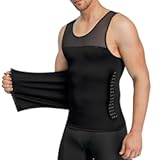 Men Body Shaper Slimming Vest Tight Tank Top Compression Shirt Tummy Control Underwear Moobs Binder