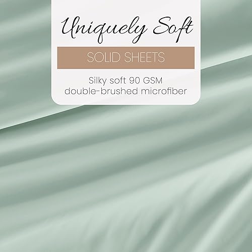 Miniatura 6 de Linen Market Sábanas para cama de tamaño individual (menta)  Duerme mejor que nunca con estas sábanas individuales suaves y refrescantes  Bolsillo