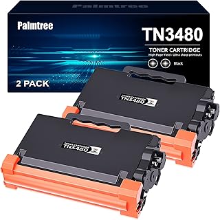 Palmtree TN3480 Replacement for Brother TN3480 Brother TN-3480 Brother TN3430 Brother TN 3480 Compatible with Brother HL L5000D HL-L5100DN Toner MFC-L5750DW MFC-L5700DN HL-L5100DNT HL-L5200DW(2 Black)