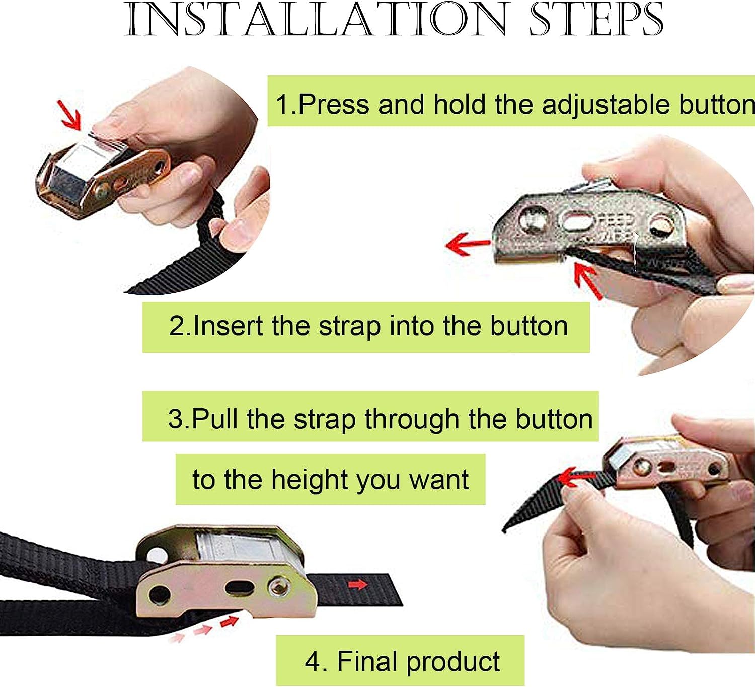 Anillos de Gimnasia con Ganchos Ajustables, Anillos de Gimnasia para Fitness, para Entrenar Las Extremidades Superiores, También SE Pueden Utilizar para Estiramientos para Niños