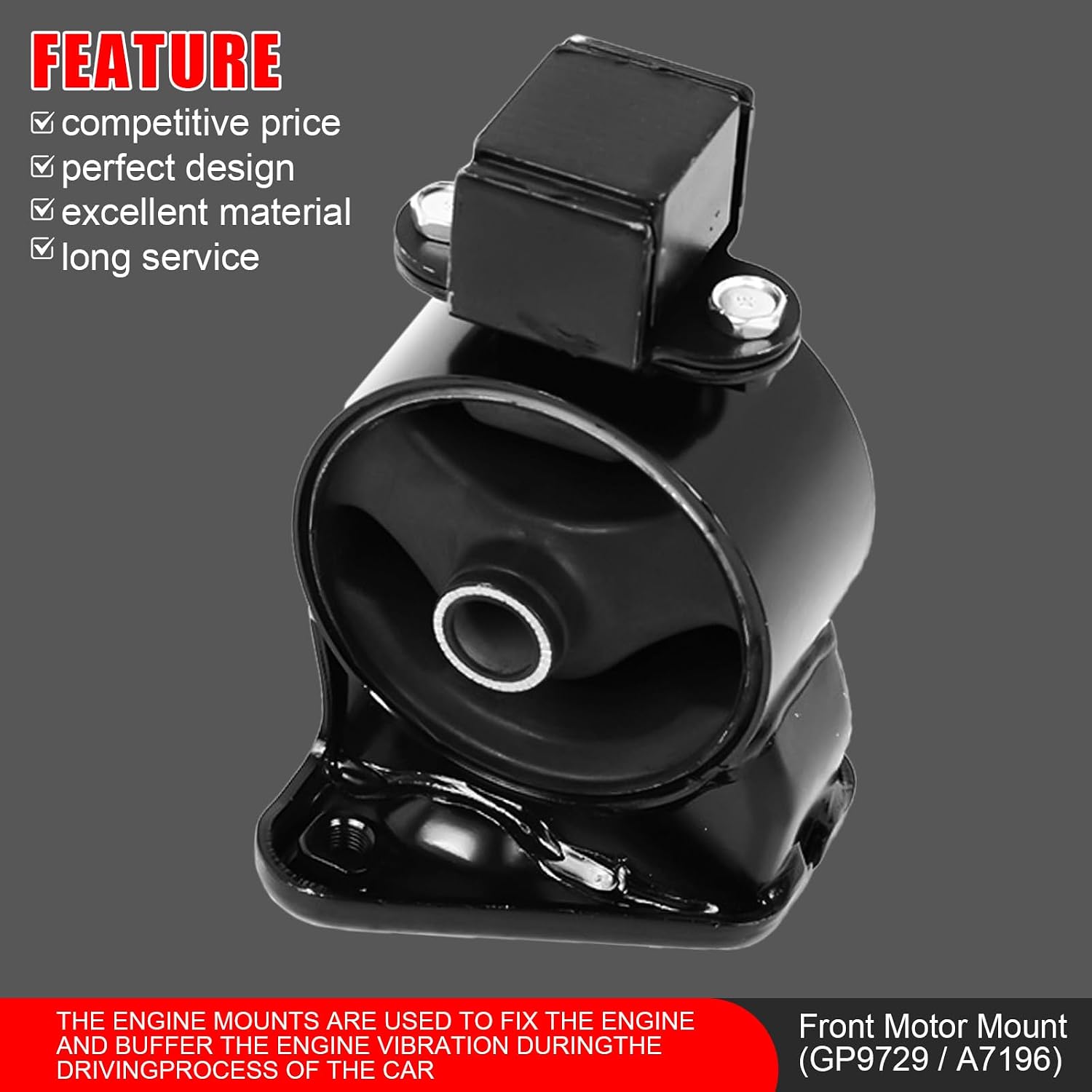 4pcs Engine Motor & Transmission Mount Kit Compatible with Hyundai Santa Fe FWD 2.4L 2010-2012, for Kia Sorento FWD 2011-2013 Replace# A7195,A7196, A71054, A7198