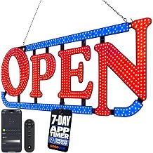 Bright LED Open Sign for Business With Remote Control And Timer, 31" X 11"