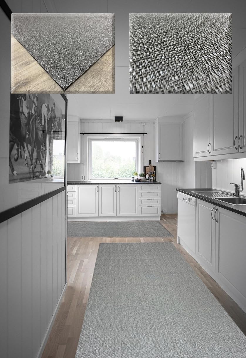 Tapis en Vinyle Tressé Dutis 60 x 600 cm - Idéal pour Extérieur et Intérieur