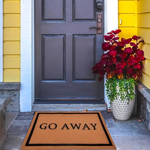 Vista 9 de ChezMax Felpudo antideslizante impermeable divertido para interiores y exteriores, tapete de bienvenida universal para puerta delantera, absorbente